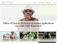 Tablet Screenshot of cafarmtofork.com